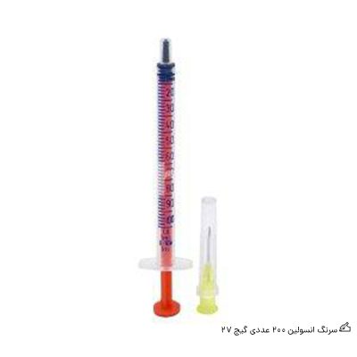 سرنگ انسولین ۲۰۰ عددی گیج ۲۷ – Syringe